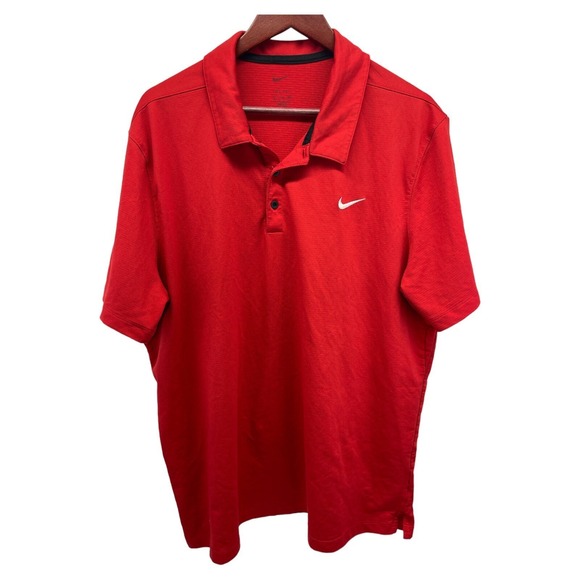 Nike Other - Nike Dri-Fit Mens 2XL Red Athletic Polo Shirt